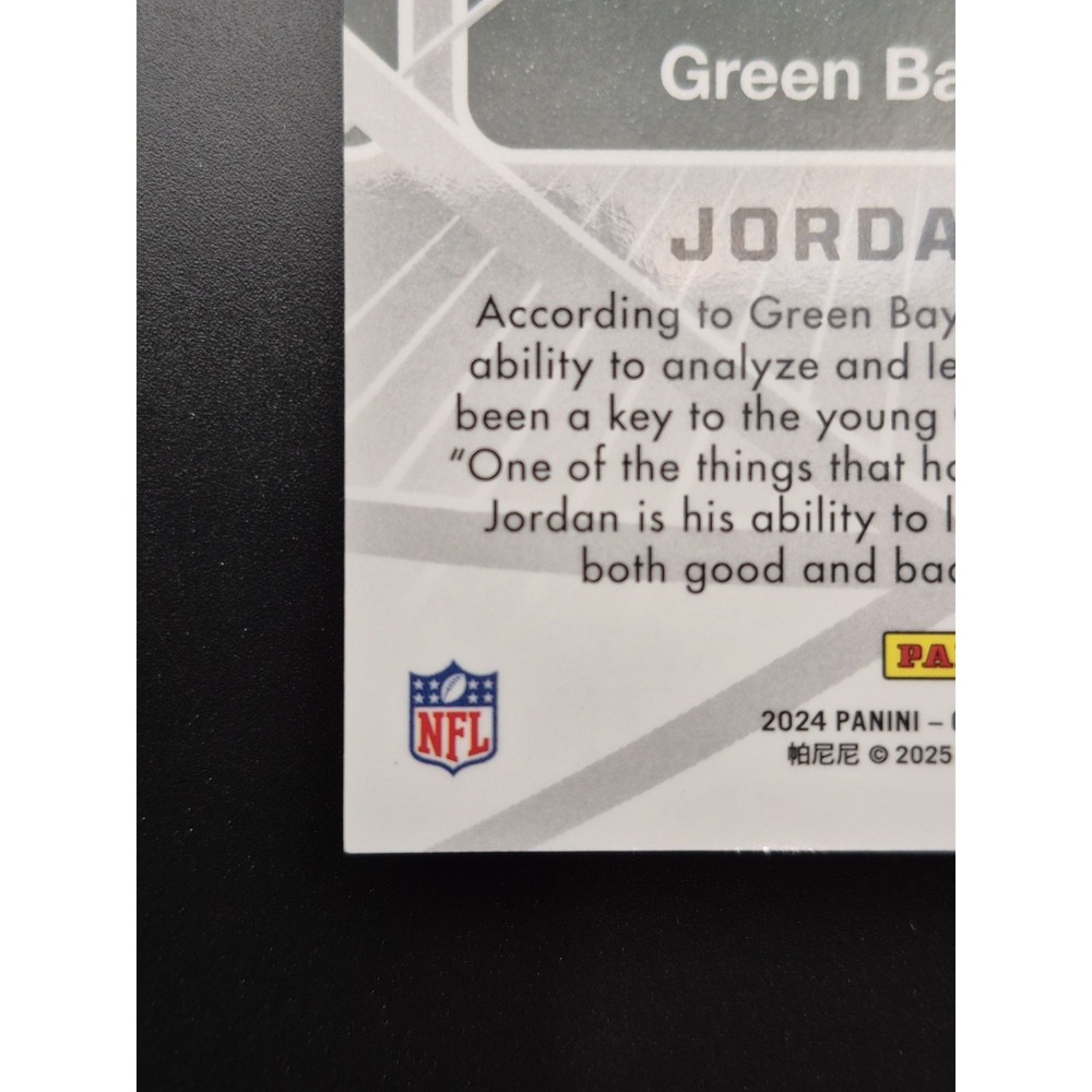 2024 Obsidian Jordan Love #1 Atomic Initials Purple /50 Green Bay Packers - Picture 12 of 12